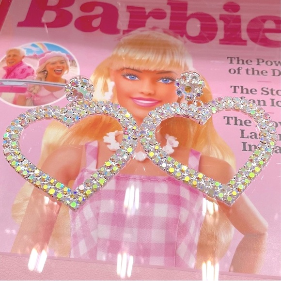 Glam Heart Sparkle Diamond Earrings - Picture 2 of 2